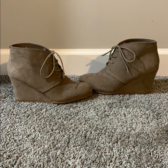 Arizona Jean Company Shoes - Brown Wedge Booties